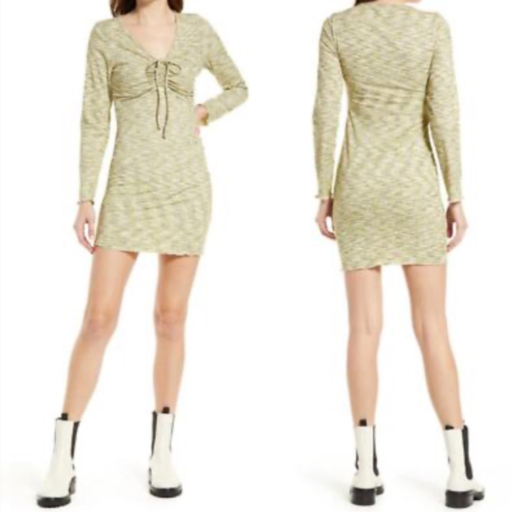 Lisa Says Gah Lotta Space Dye Long Sleeve Dress